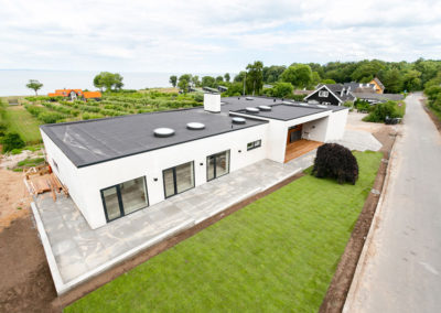 Nyopført hus forsiden